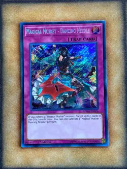 Yugioh Magical Musket - Dancing Needle SPWA-EN026 Secret Rare 1st Ed LP - Image 1