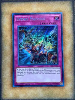 Yugioh Evenly Matched CIBR-EN077 Secret Rare 1st Ed NM - Image 1
