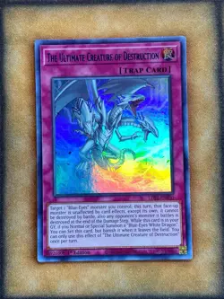 Yugioh The Ultimate Creature of Destruction LDS2-EN030 Ultra Rare 1st Ed BLUE NM - Image 1