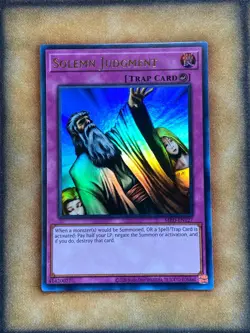 Yugioh Solemn Judgment MRD-EN127 Ultra Rare 25th Anniversary NM - Image 1