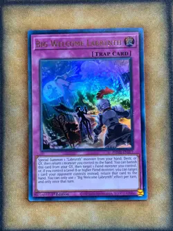 Yugioh Big Welcome Labrynth PHHY-EN077 Ultra Rare 1st Ed NM - Image 1