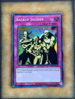 Yugioh Backup Soldier PSV-EN028 Super Rare 25th Anniversary NM - Image 1