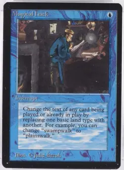Magical Hack Beta HEAVILY PLD Blue Rare MAGIC MTG CARD C - Image 1