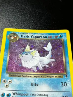 Dark Vaporeon 9/110 - Legendary Collection Holo Rare Pokemon Card MP Vintage - Image 2