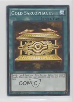 Gold Sarcophagus 1st Ed. YuGiOh Cyberse Link Structure Deck #SDCL-EN027 06pr - Image 1
