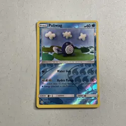 Pokemon TCG Trading Card 2017 Sun & Moon -- Poliwag 30/149 Reverse Holo - Image 1