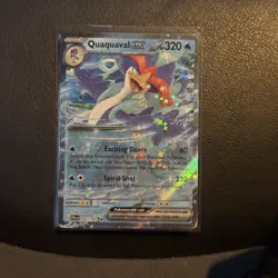 Pokemon TCG Paldea Evolved Quaquaval EX Holo Rare Card 52/193 - Image 1
