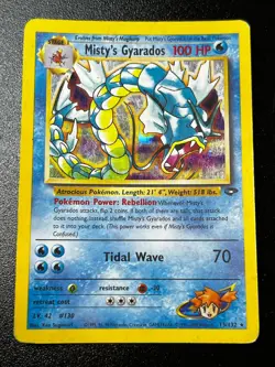 Misty's Gyarados 13/132 - Gym Challenge Holo Rare Pokemon Card Vintage MP - Image 1