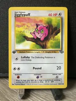 Pokemon Card - Jigglypuff Jungle 1st Edition 54/64 Common NM - Image 1