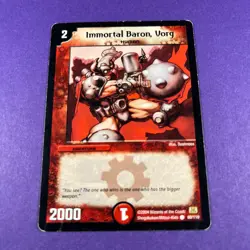 Duel Masters TCG Card Immortal Baron, Vorg 80/110 Trading Card 2004 WOTC - Image 3