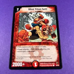 Duel Masters Trading Card Game Mini Titan Gett 43/55 Creature - Image 1