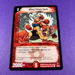 Duel Masters Trading Card Game Mini Titan Gett 43/55 Creature - Image 2
