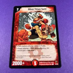 Duel Masters Trading Card Game Mini Titan Gett 43/55 Creature - Image 3