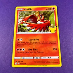 Ho-oh 001/025 Holo Rare Celebrations Pokemon Card Trading Card TCG - Image 2