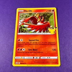 Ho-oh 001/025 Holo Rare Celebrations Pokemon Card Trading Card TCG - Image 2