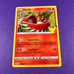 Ho-oh 001/025 Holo Rare Celebrations Pokemon Card Trading Card TCG - Image 2