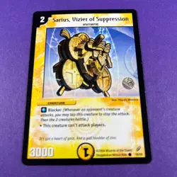 Duel Masters Trading Card Game Sarius, Vizier Of Suppression 16/55 Creature 2004 - Image 1
