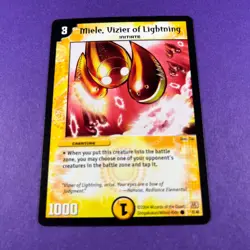 Duel Masters Trading Card Game Miele, Vizier Of Lightning 8/46 Creature 2004 - Image 1