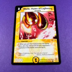 Duel Masters Trading Card Game Miele, Vizier Of Lightning 8/46 Creature 2004 - Image 2