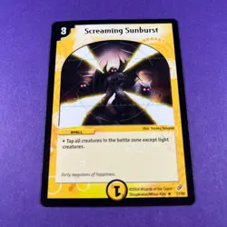 Duel Masters Trading Card Game Screaming Sunburst 17/55 Creature 2004 WOTC - Image 2