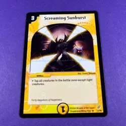 Duel Masters Trading Card Game Screaming Sunburst 17/55 Creature 2004 WOTC - Image 1