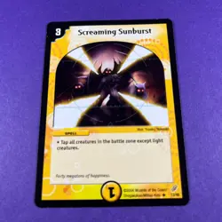 Duel Masters Trading Card Game Screaming Sunburst 17/55 Creature 2004 WOTC - Image 2