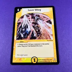 Duel Masters Trading Card Game Laser Wing 11/110 Creature Trading Card TCG 2004 - Image 1