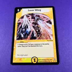 Duel Masters Trading Card Game Laser Wing 11/110 Creature Trading Card TCG 2004 - Image 2