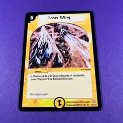 Duel Masters Trading Card Game Laser Wing 11/110 Creature Trading Card TCG 2004 - Image 3
