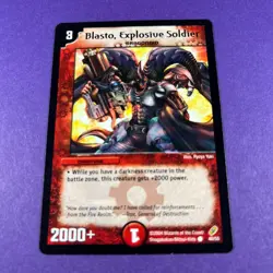 Duel Masters Trading Card Game Blasto, Explosive Soldier 40/55 Creature - Image 1