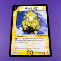 Duel Masters Trading Card Game Amber Grass 7/55 Creature 2004 Wizards Coast WOTC - Image 1