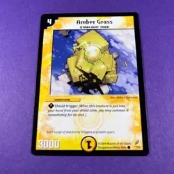 Duel Masters Trading Card Game Amber Grass 7/55 Creature 2004 Wizards Coast WOTC - Image 1
