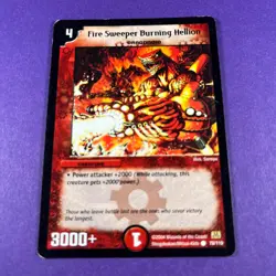 Duel Masters TCG Card Fire Sweeper Burning Hellion 78/110 Trading Card TCG - Image 1