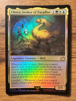 Magic MTG Final Fantasy Choco, Seeker of Paradise #215 FIN *FOIL* Rare - Image 1