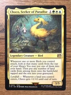 Magic MTG Final Fantasy Choco, Seeker of Paradise #215 FIN *NON-FOIL* Rare - Image 1