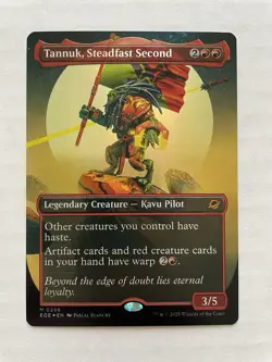 MTG Tannuk, Steadfast Second BORDERLESS FOIL 0296 EOE - Image 1