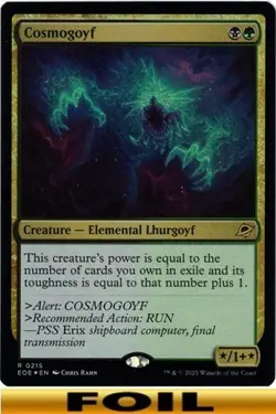 1x - Cosmogoyf - FOIL - Edge of Eternities - NM MTG - Image 1