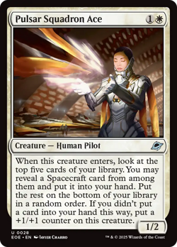 Pulsar Squadron Ace - 28 - Edge of Eternities- Near Mint - MTG - Image 1
