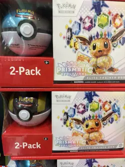 Sam's Club Pokemon Prismatic ETB and Pokeball Bundle Sealed! Lot Of 2 - Image 1
