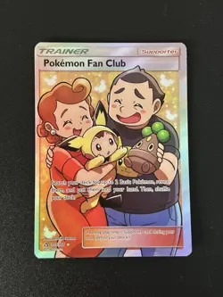 FREE SHIPPING: Pokemon Fan Club (Full Art) 155/156 Ultra Prism Holo LP+ - Image 1