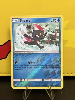 Pokemon TCG - Sneasel 43/236 - Cosmic Eclipse - Reverse Holo - Common - LP/MINT - Image 3