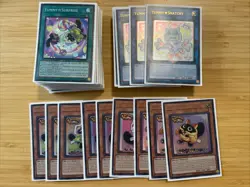 Yugioh! Yummy Deck Core Justice Hunters JUSH-EN FULL COOKY LOLLIPOP SNATCHY CUP - Image 1
