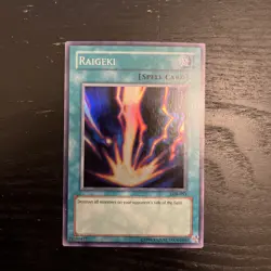 Raigeki LOB-053 Super Rare Unlimited LP Yugioh - Image 1