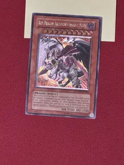 YUGIOH GREY PRINT Red Dragon Archfiend Assault Mode CRMS-EN004 Ultimate Rare LP - Image 2