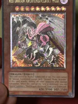 YUGIOH GREY PRINT Red Dragon Archfiend Assault Mode CRMS-EN004 Ultimate Rare LP - Image 4