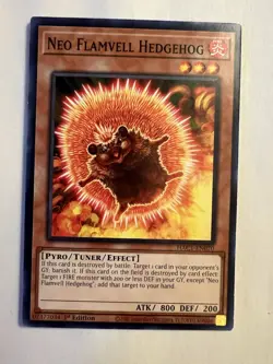 Neo Flamvell Hedgehog - HAC1-EN070 Yugioh Hidden Arsenal 1st Edition - Near Mint - Image 1