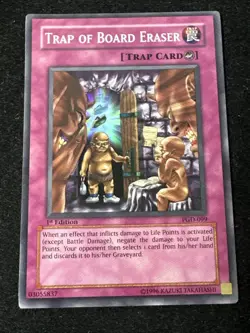 Trap of Board Eraser - PGD 099 - Yugioh - 1st Edition - Super Rare Mp - Image 1