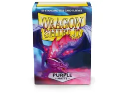 Dragon Shield - Matte Sleeves 100 Box - CCG Card Deck - Purple - AT011009 - Image 1