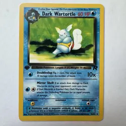 Dark Wartortle 46/82 1st Edition Team Rocket Pokemon Card TCG NM non holo - Image 1