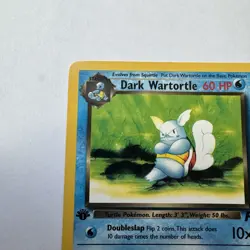 Dark Wartortle 46/82 1st Edition Team Rocket Pokemon Card TCG NM non holo - Image 3